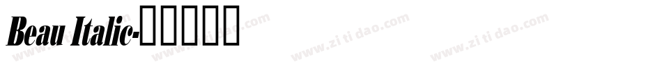 Beau Italic字体转换